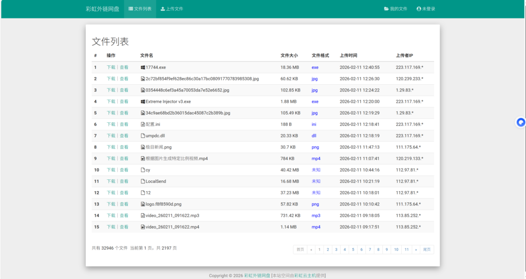 图片[1]-一个开源项目，彩虹外链网盘，支持多种储存模式-奇蛙小屋